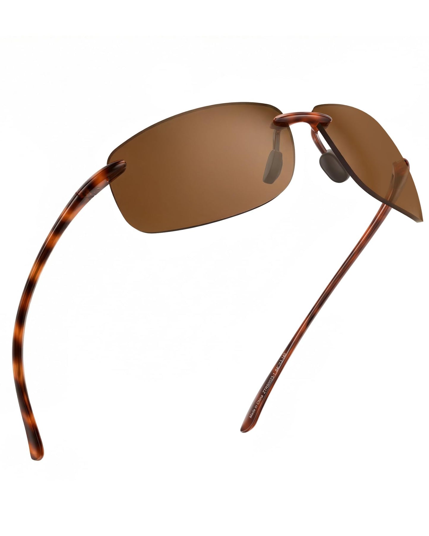 JIM HALO Sport Sunglasses for Men Women TR90 Rimless Frame for Running Fishing Cycling Driving
