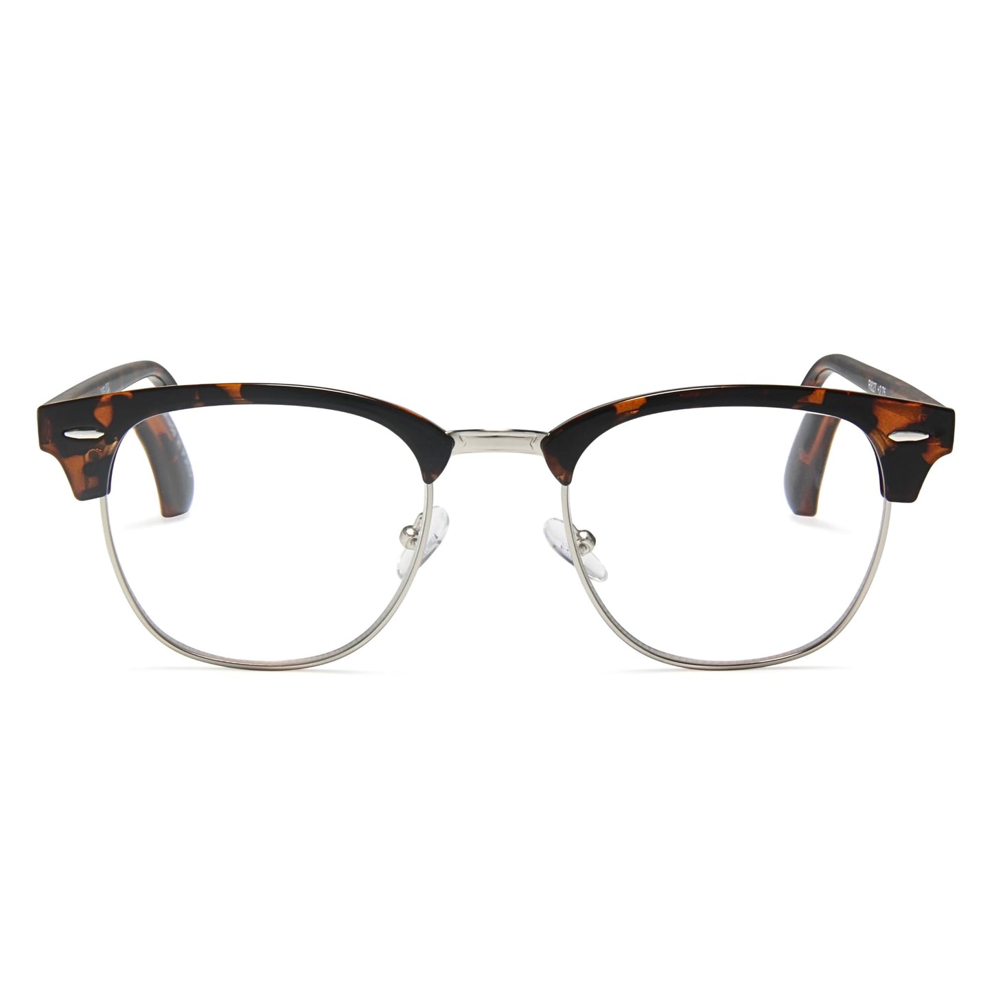 2SeeLife Premium Half Rim Reading Glasses Women & Men - Fits all Face Shapes, Metal & Sturdy Readers, Spring Hinges
