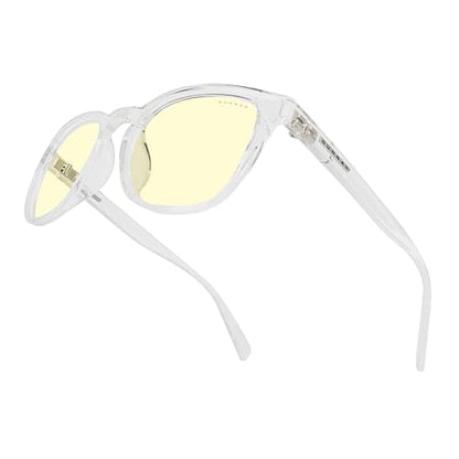 GUNNAR - Premium Gaming and Computer Glasses - Blocks 65% Blue Light - Oakland, Crystal, Amber Tint