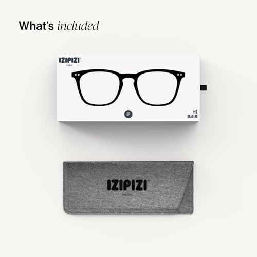IZIPIZI READING #E Reading Glasses for Women and Men Rectangular Glasses with Anti-Scratch Lenses, Lightweight Fashion Frame