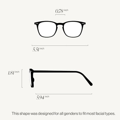IZIPIZI READING #E Reading Glasses for Women and Men Rectangular Glasses with Anti-Scratch Lenses, Lightweight Fashion Frame
