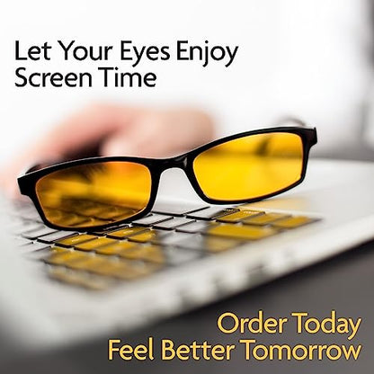 Prospek Blue Light Glasses Reading for Men and Women, For Computer Use, Blue Light Protection, Clear Lens 0 to +3.0 Diopters