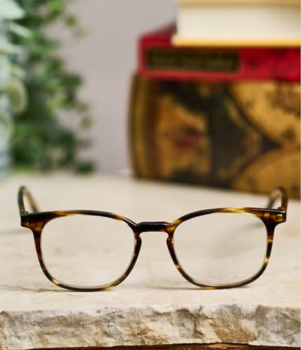 eyebobs - Boardroom | Premium Reading Glasses for Men and Women | Square Frame for Average Faces | Available in 0.0x - 4.0x