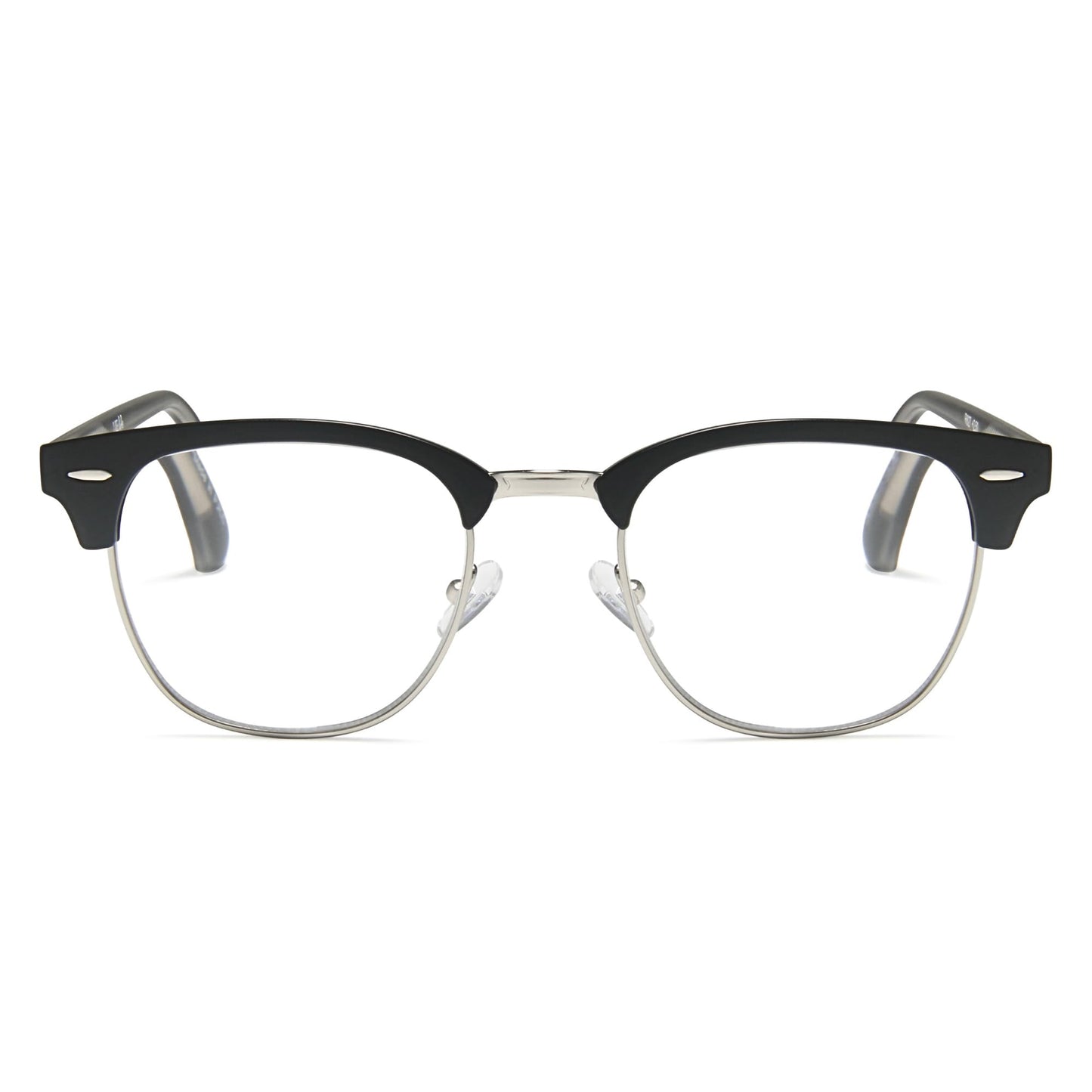 2SeeLife Premium Half Rim Reading Glasses Women & Men - Fits all Face Shapes, Metal & Sturdy Readers, Spring Hinges