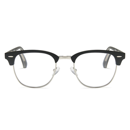 2SeeLife Premium Half Rim Reading Glasses Women & Men - Fits all Face Shapes, Metal & Sturdy Readers, Spring Hinges