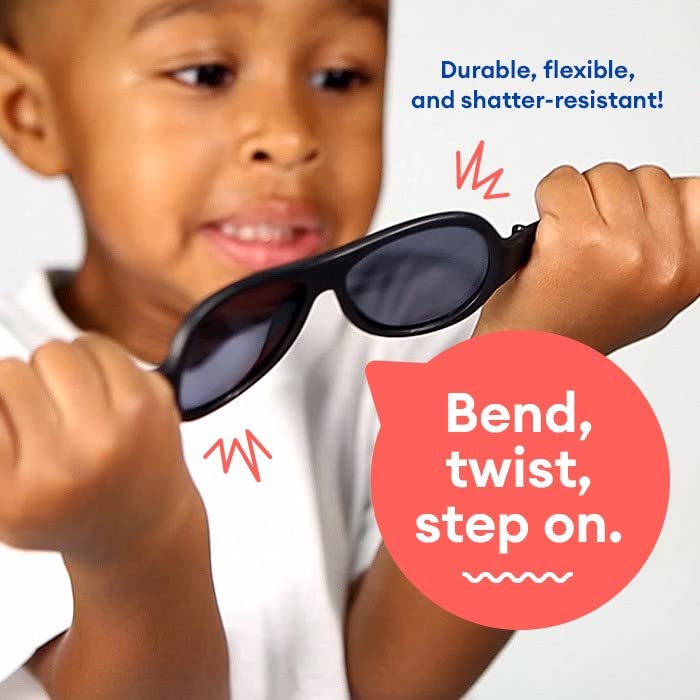 Babiators Original Navigator Baby & Toddler Sunglasses | 100% UV Protection, Shatter-Resistant, Flexible Rubber Frames