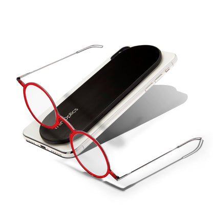 Always With You by ThinOptics Reading Glasses with Slim Case – Readers Attach to Your Phone, Tablet, or Fit in Your Pocket