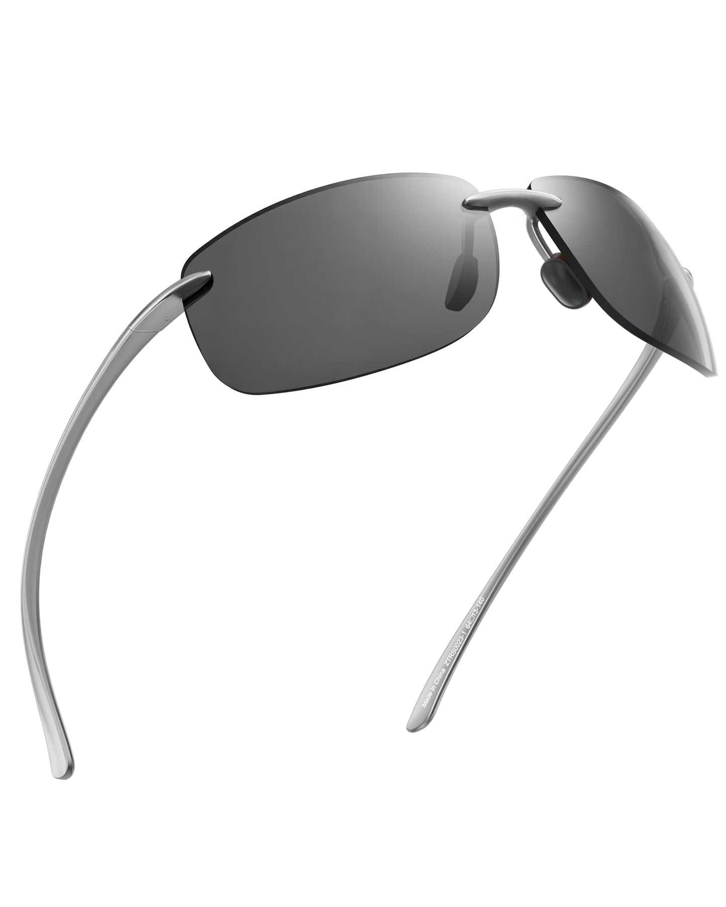 JIM HALO Sport Sunglasses for Men Women TR90 Rimless Frame for Running Fishing Cycling Driving