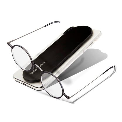 Always With You by ThinOptics Reading Glasses with Slim Case – Readers Attach to Your Phone, Tablet, or Fit in Your Pocket