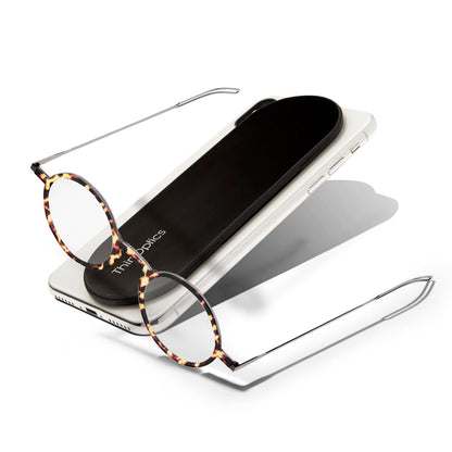 Always With You by ThinOptics Reading Glasses with Slim Case – Readers Attach to Your Phone, Tablet, or Fit in Your Pocket