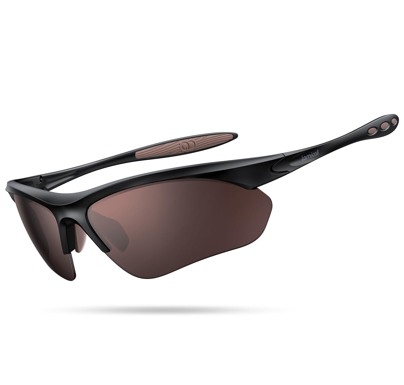 Lamicall 22g Polarized Sports Sunglasses for Men Women - UV400 Protection Sun Glasses for Running Cycling Baseball Driving