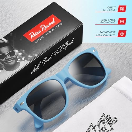Retro Rewind Kids Sunglasses for Boys Girls Age 3-12 - Shatterproof UV400 Toddler Children Sun Glasses