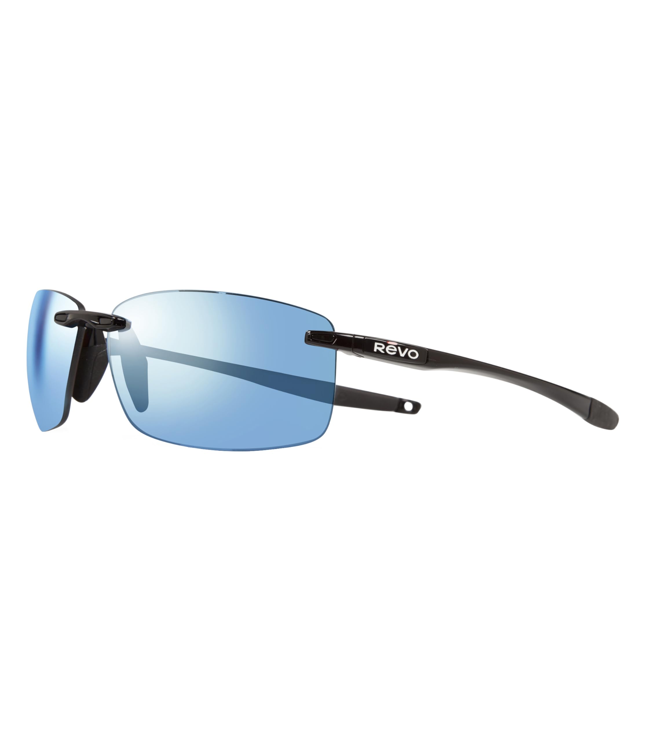 Revo Sunglasses Descend N: Polarized Lens with Rimless Rectangular Frame