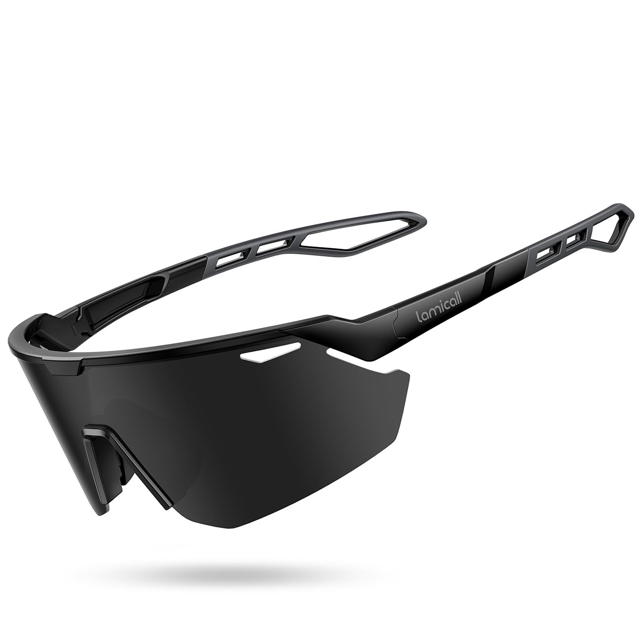 Lamicall 24g Polarized Sports Sunglasses for Men Women - UV400 Protection Sun Glasses for Baseball Running Cycling Fishing
