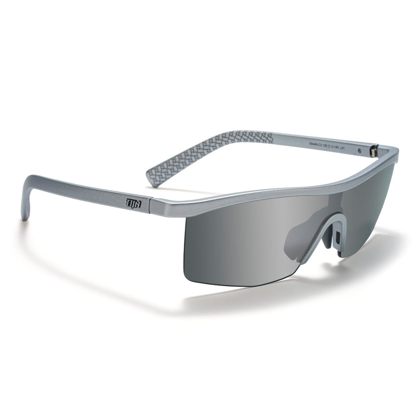TIJN Anti-Slip Sport Sunglasses Men Women,UV400 Running Baseball Cycling Golf Hiking Fishing Wrap Around Outdoor Glasses