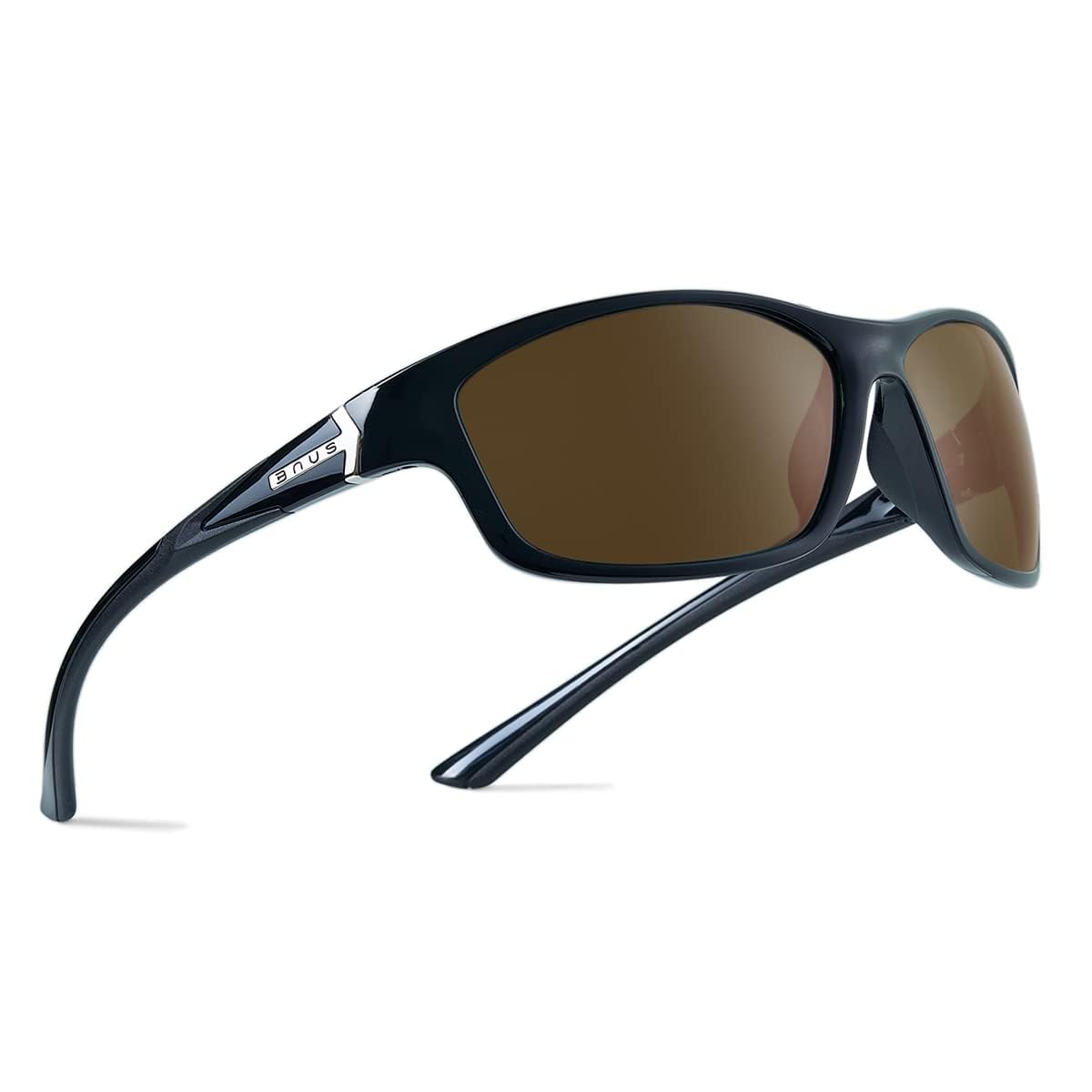 B.N.U.S Corning glass lenses polarized sunglasses for men and women UV400 Protection for Fishing Cycling Driving Italy made
