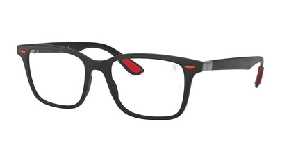 Ray-Ban RX7144m Scuderia Ferrari Collection Square Prescription Eyeglass Frames