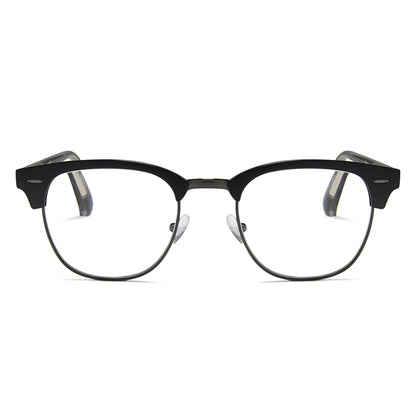 2SeeLife Premium Half Rim Reading Glasses Women & Men - Fits all Face Shapes, Metal & Sturdy Readers, Spring Hinges