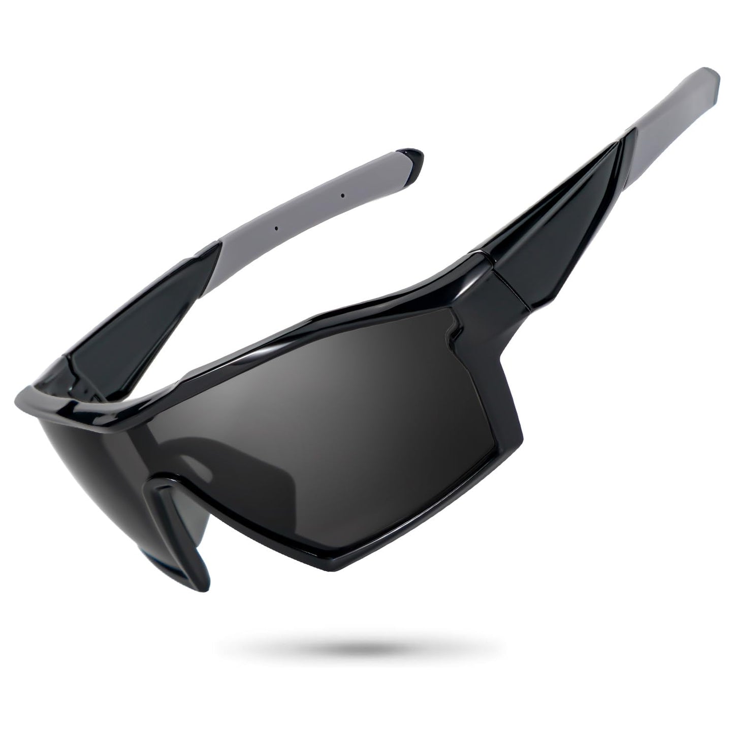 Meeloog Premium Sports Sunglasses for Men Women, Wrap Around UV400 Protection Glasses for Cycling Running Baseball Pickleball