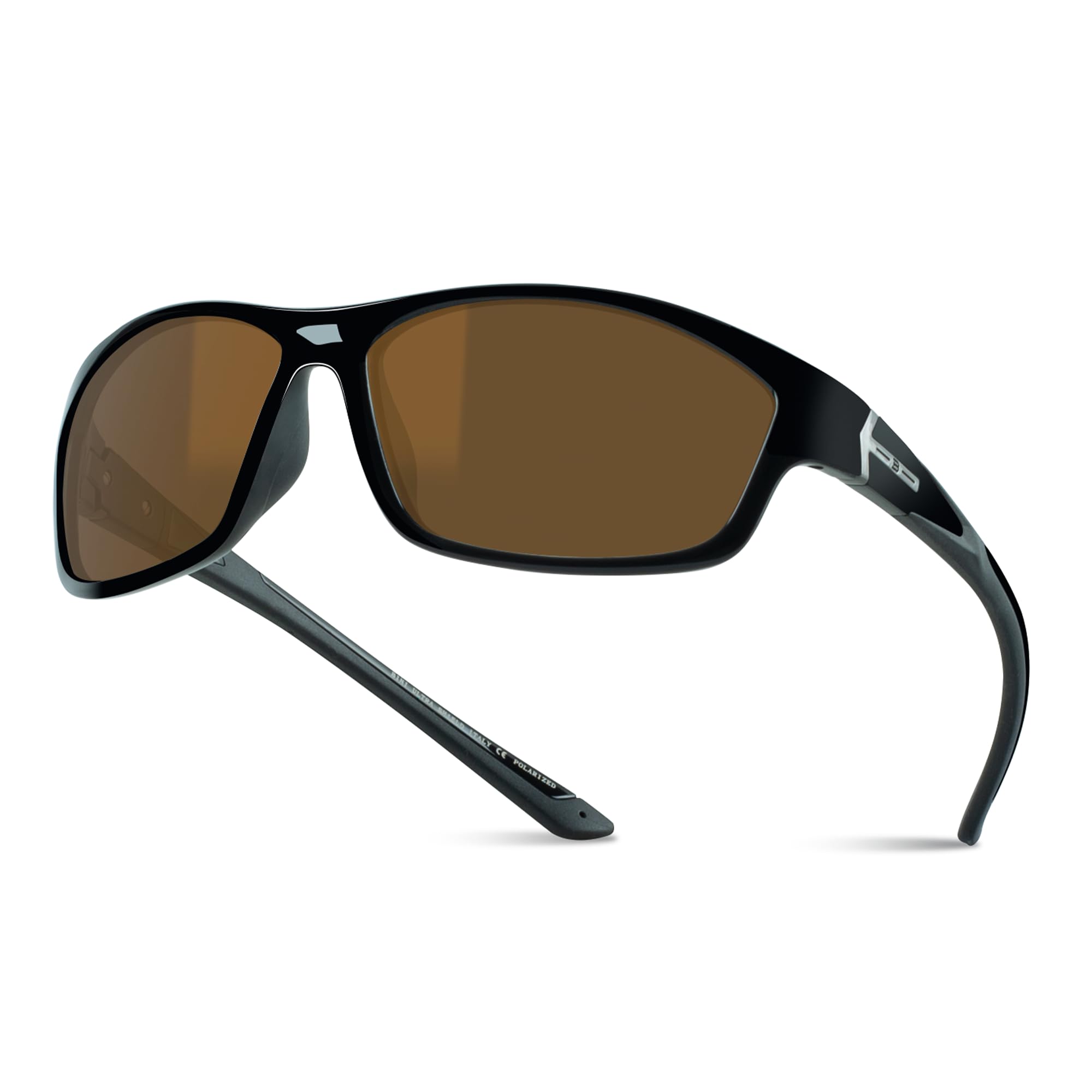 B.N.U.S Corning glass lenses polarized sunglasses for men and women UV400 Protection for Fishing Cycling Driving Italy made
