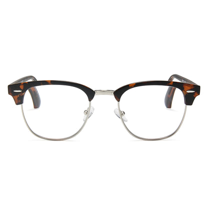 2SeeLife Premium Half Rim Reading Glasses Women & Men - Fits all Face Shapes, Metal & Sturdy Readers, Spring Hinges