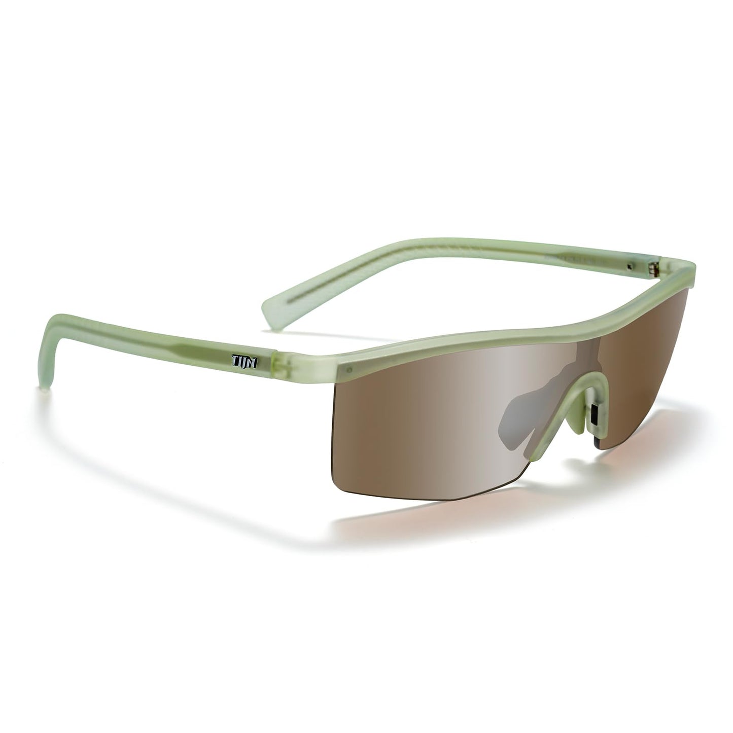TIJN Anti-Slip Sport Sunglasses Men Women,UV400 Running Baseball Cycling Golf Hiking Fishing Wrap Around Outdoor Glasses