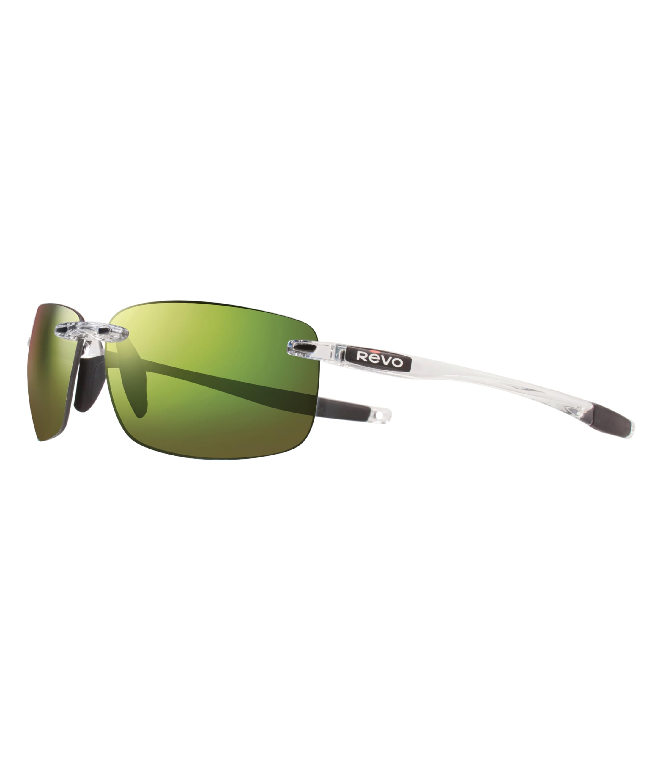Revo Sunglasses Descend N: Polarized Lens with Rimless Rectangular Frame