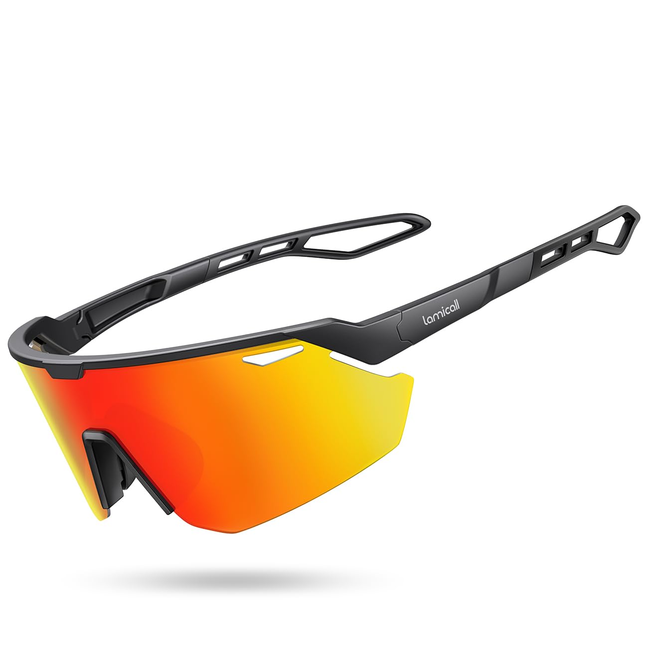 Lamicall 24g Polarized Sports Sunglasses for Men Women - UV400 Protection Sun Glasses for Baseball Running Cycling Fishing