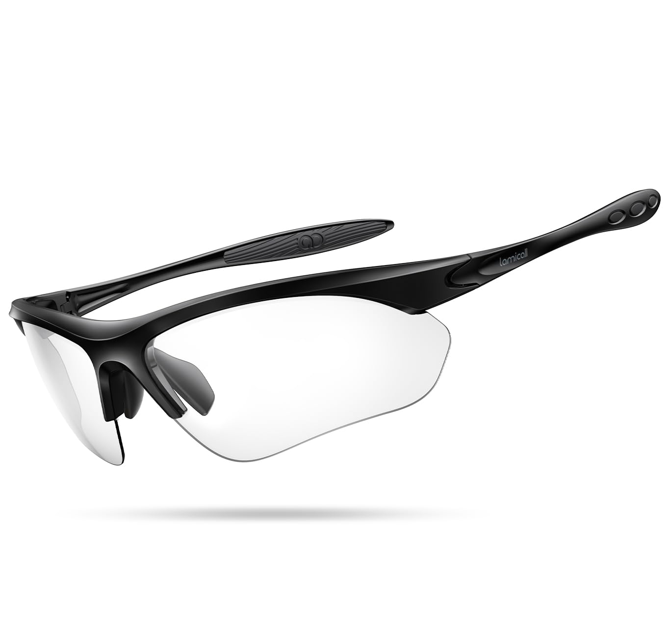 Lamicall 22g Polarized Sports Sunglasses for Men Women - UV400 Protection Sun Glasses for Running Cycling Baseball Driving