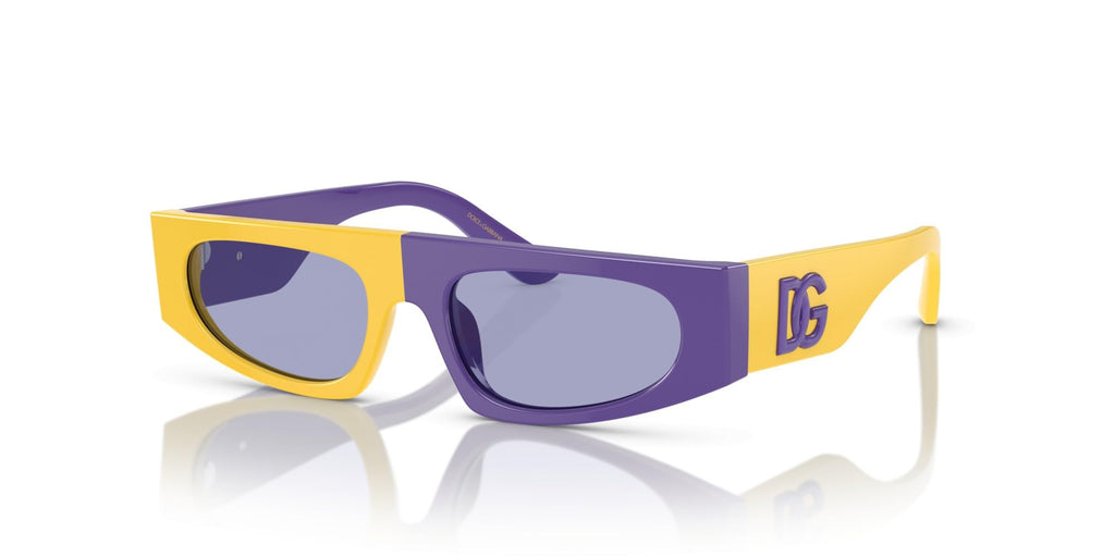 Dolce & Gabbana DX4004 34131A Sunglasses Youth Kids Boy's Violet/Yellow 47mm