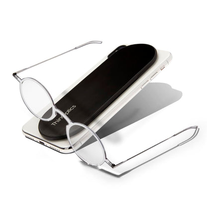 Always With You by ThinOptics Reading Glasses with Slim Case – Readers Attach to Your Phone, Tablet, or Fit in Your Pocket