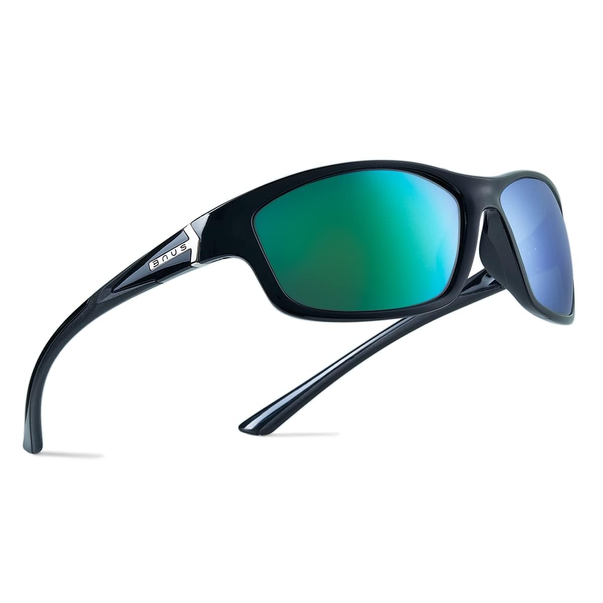 B.N.U.S Corning glass lenses polarized sunglasses for men and women UV400 Protection for Fishing Cycling Driving Italy made