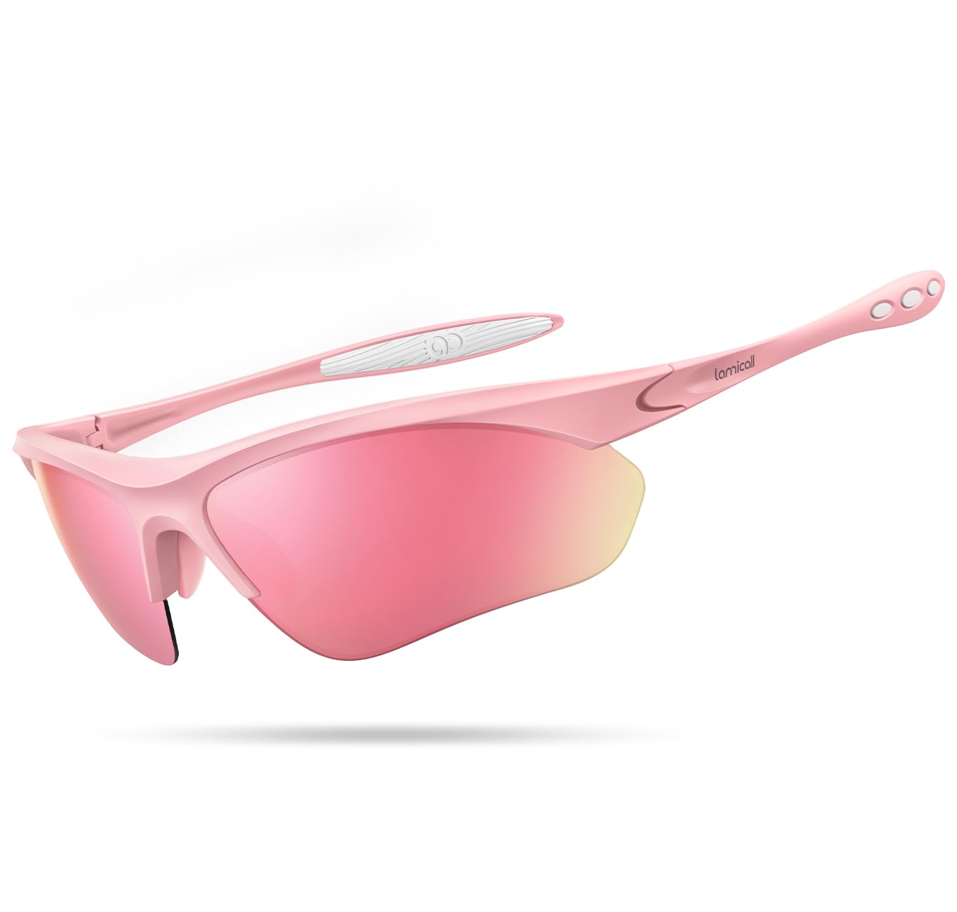 Lamicall 22g Polarized Sports Sunglasses for Men Women - UV400 Protection Sun Glasses for Running Cycling Baseball Driving
