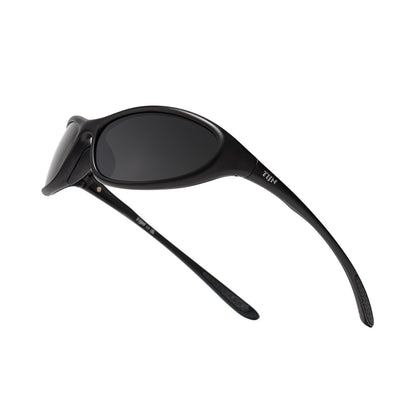 TIJN Sports Sunglasses for Men Women UV400 Wraparound Cycling Running Golf Motorcycle Glasses, Wide Fit Outdoor Shades, Vanta