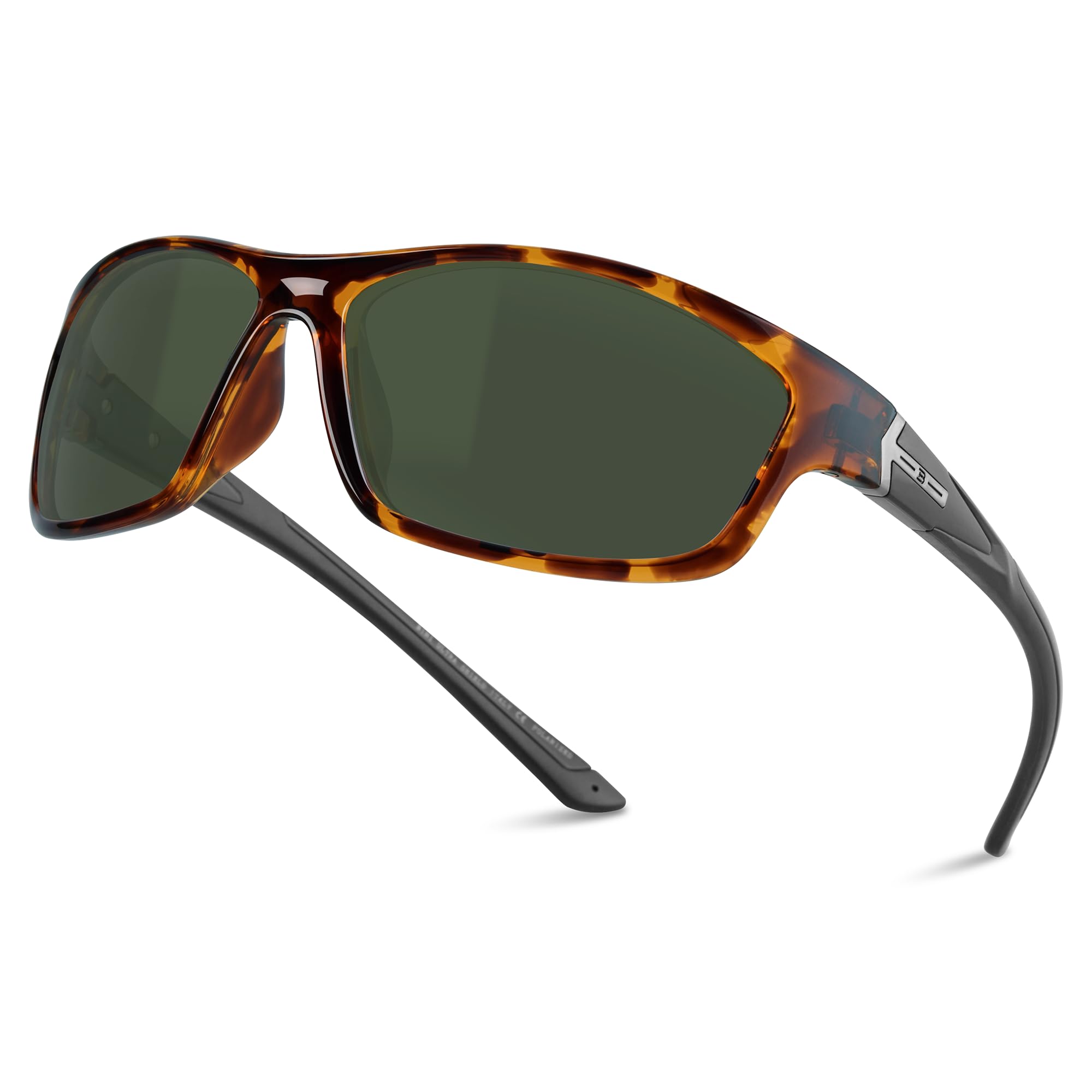 B.N.U.S Corning glass lenses polarized sunglasses for men and women UV400 Protection for Fishing Cycling Driving Italy made