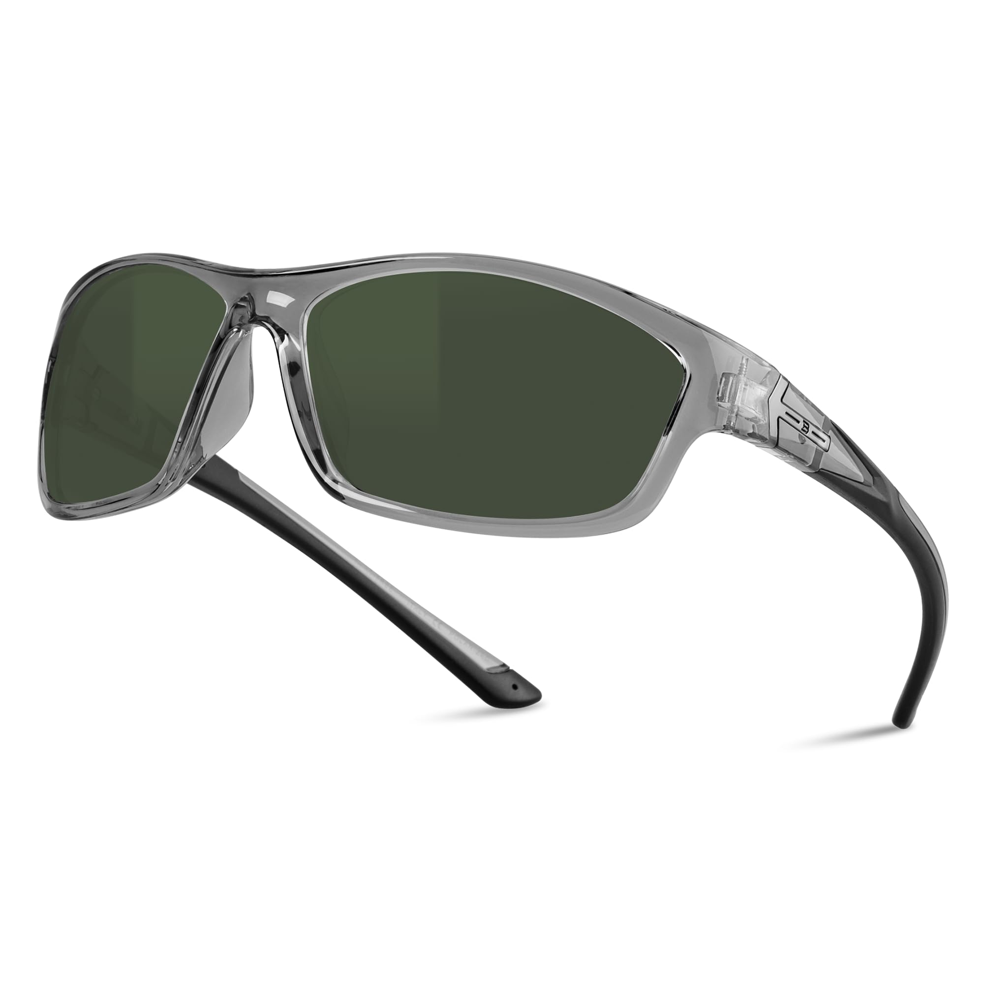 B.N.U.S Corning glass lenses polarized sunglasses for men and women UV400 Protection for Fishing Cycling Driving Italy made