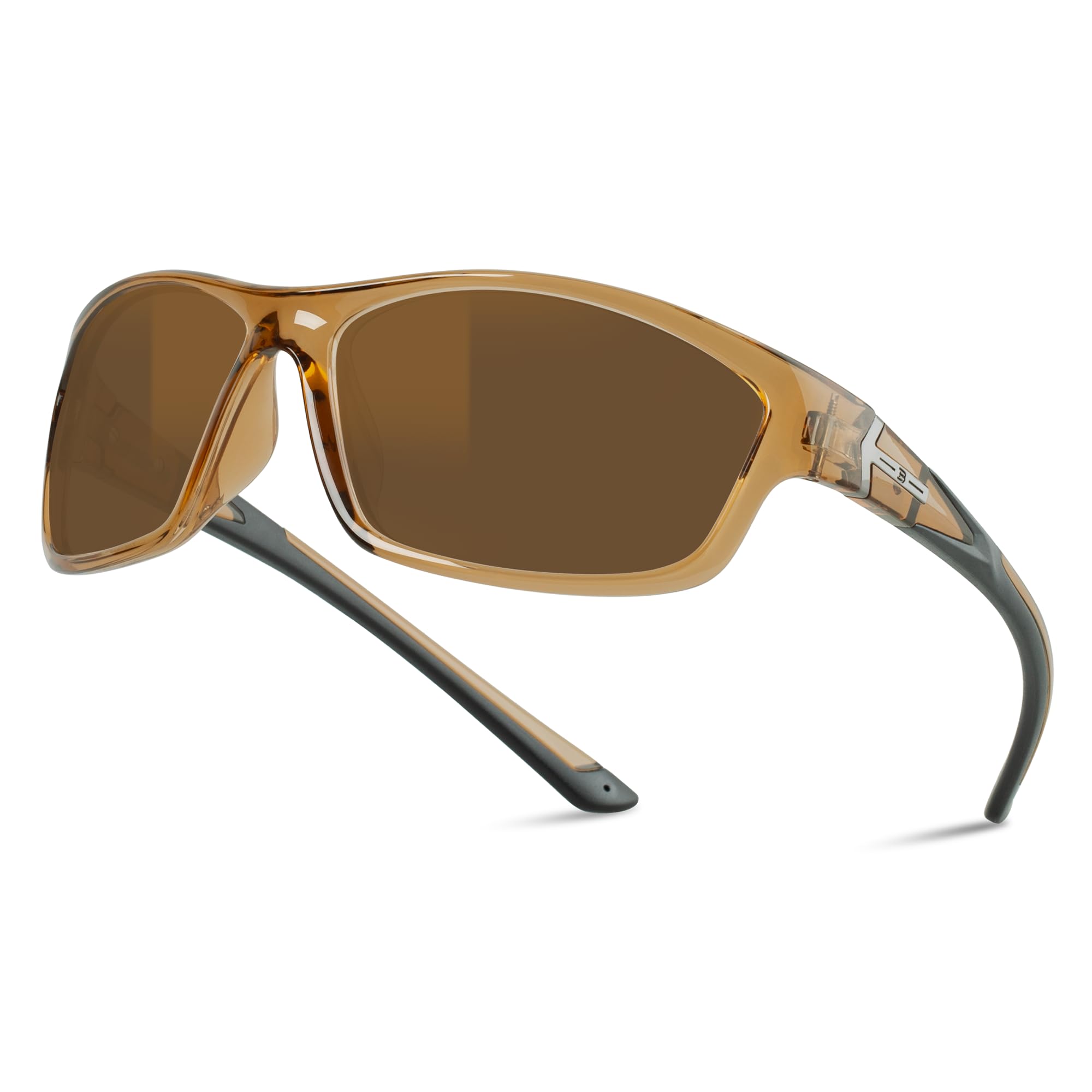 B.N.U.S Corning glass lenses polarized sunglasses for men and women UV400 Protection for Fishing Cycling Driving Italy made