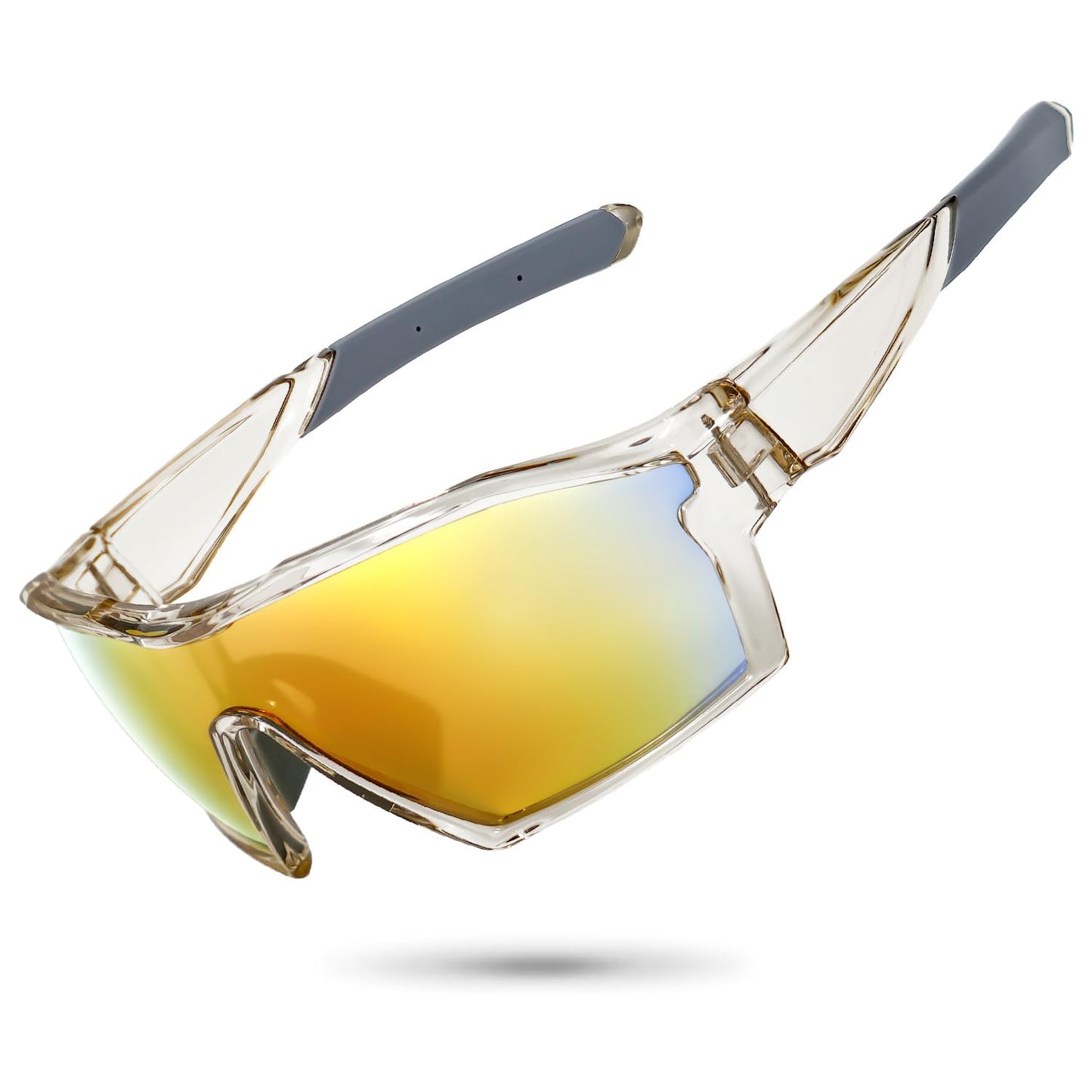 Meeloog Premium Sports Sunglasses for Men Women, Wrap Around UV400 Protection Glasses for Cycling Running Baseball Pickleball