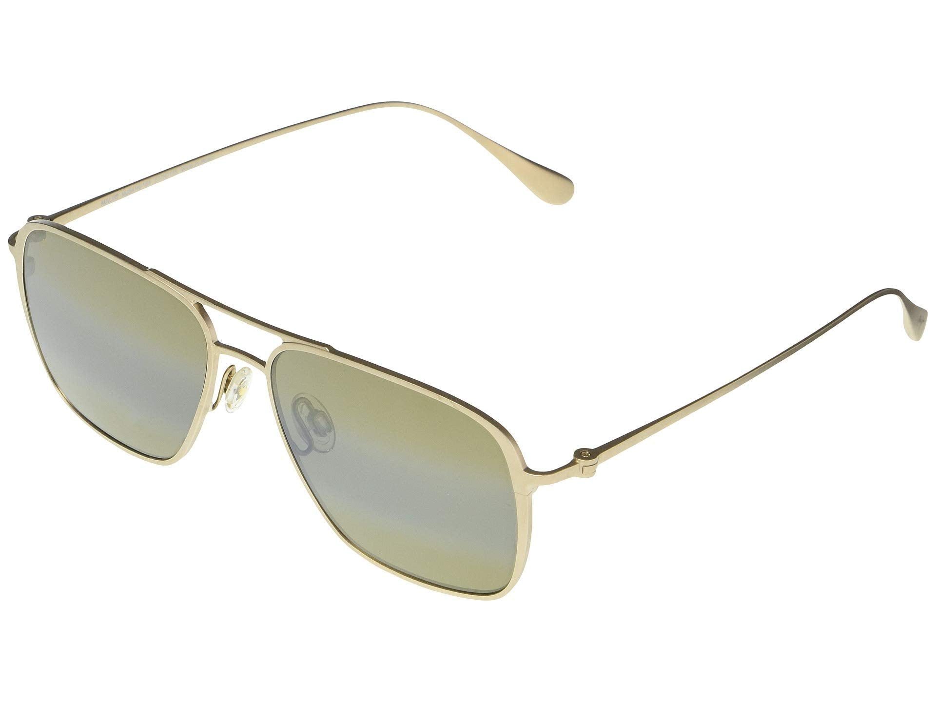 Maui Jim Men's and Women's Beaches Polarized Aviator Sunglasses, Extra large Fit