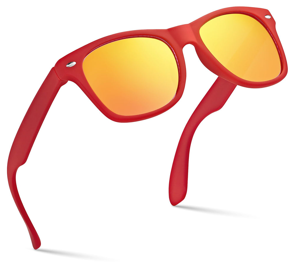 Retro Rewind Kids Sunglasses for Boys Girls Age 3-12 - Shatterproof UV400 Toddler Children Sun Glasses