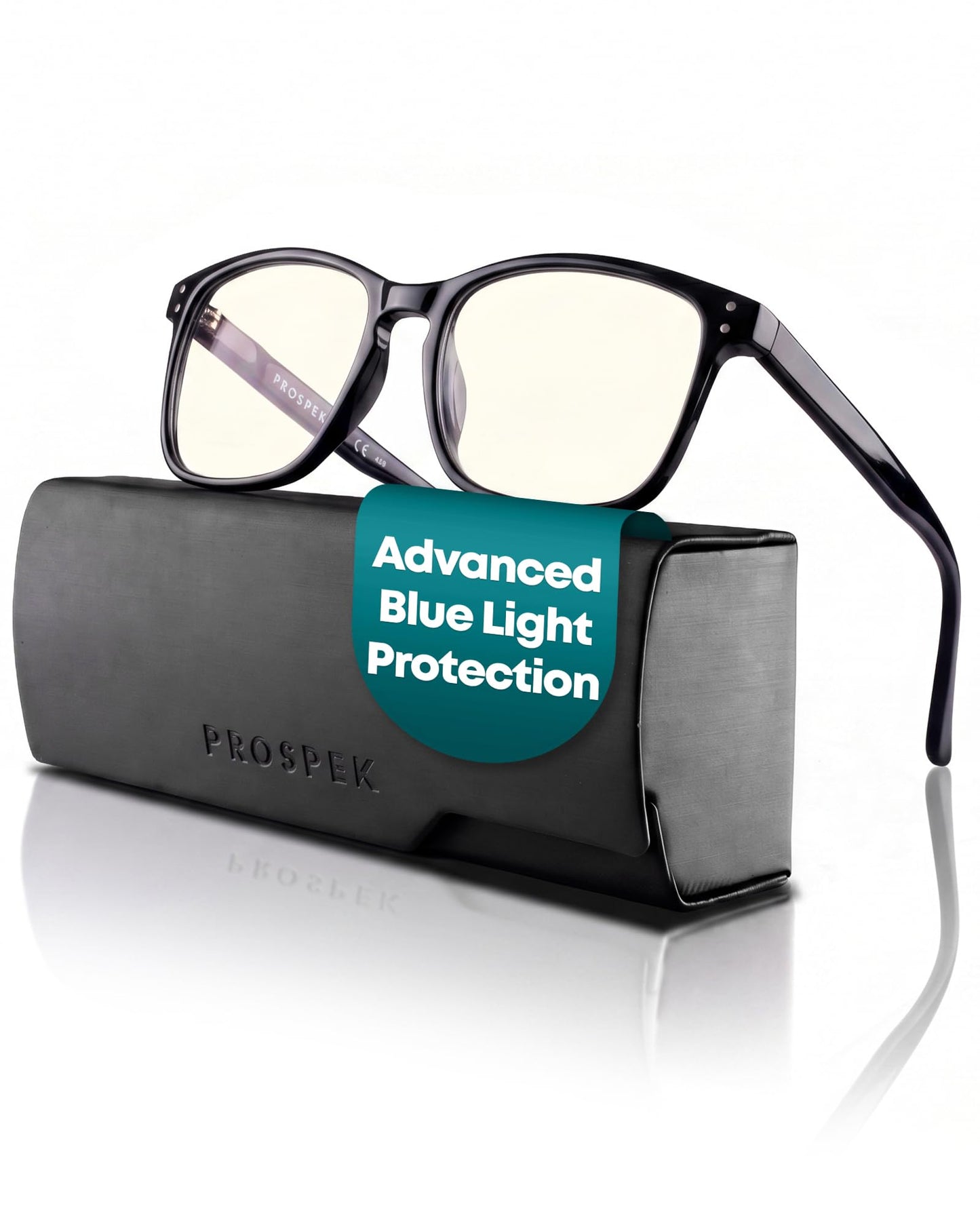 Prospek Blue Light Blocking Glasses – Clear Lens for Office&Work, Yellow/Amber Lens - Evening Use, Reduce Eye Strain, Unisex