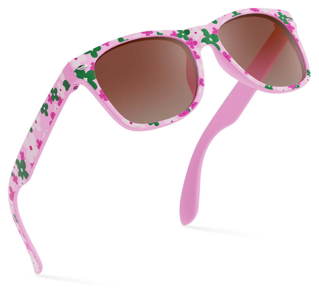 Retro Rewind Kids Sunglasses for Boys Girls Age 3-12 - Shatterproof UV400 Toddler Children Sun Glasses