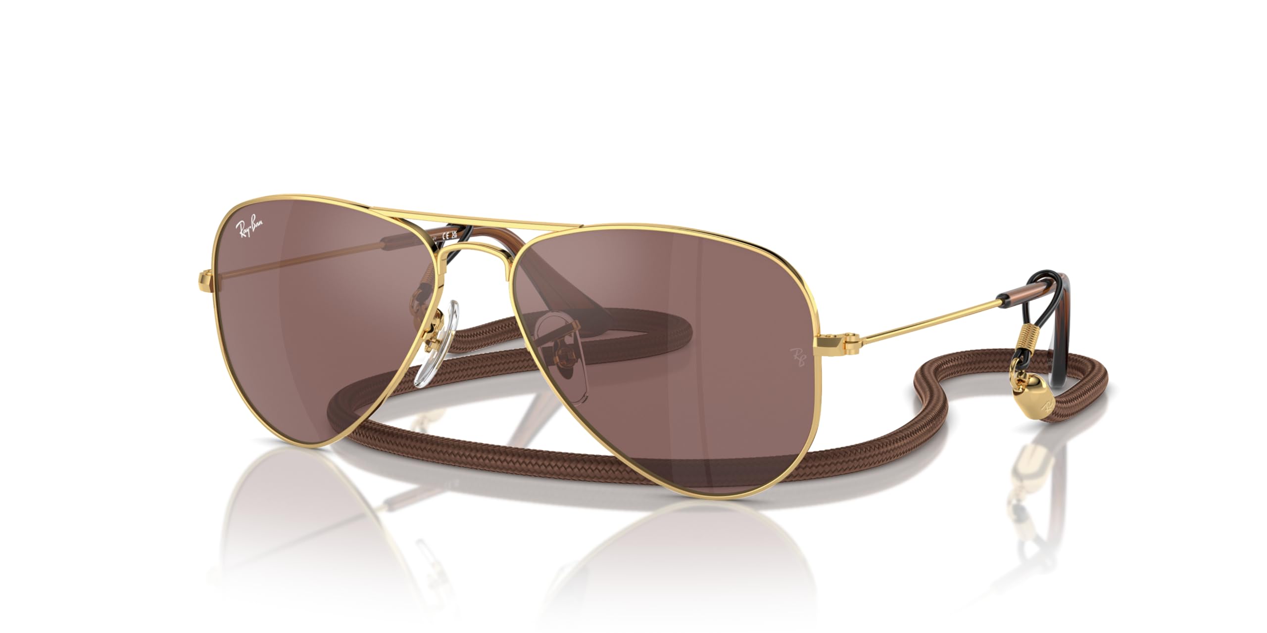 Ray-Ban Junior Kids' Rj9506s Metal Aviator Sunglasses