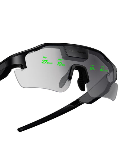 cybersight HUD Display Sports Glasses, for Cycling and Hiking, Real-Time Display, Smart Navigation, Proactive AI Alerts