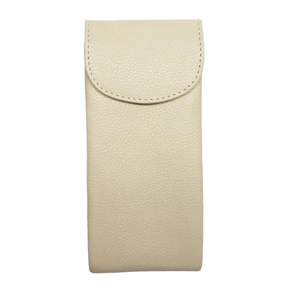 ili New York Double Flap Leather Eyeglass Case, Soft 2-in-1 Dual Glasses Pouch for Sunglasses and Reading Glasses