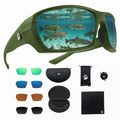 Fishing Glasses Pro Kit - Polarized Sunglasses With 4 Lenses for Clear Visibility in Offshore & Shallow Water