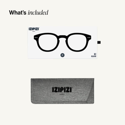 IZIPIZI READING #C Reading Glasses for Women and Men – Square Glasses with Anti-Scratch Lenses, Lightweight Fashion Frame