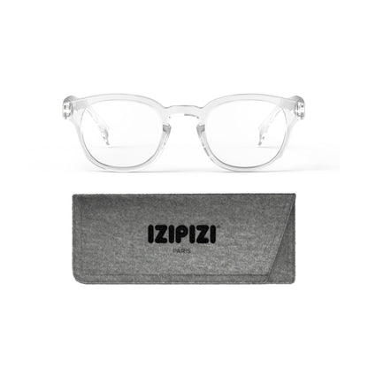 IZIPIZI READING #C Reading Glasses for Women and Men – Square Glasses with Anti-Scratch Lenses, Lightweight Fashion Frame
