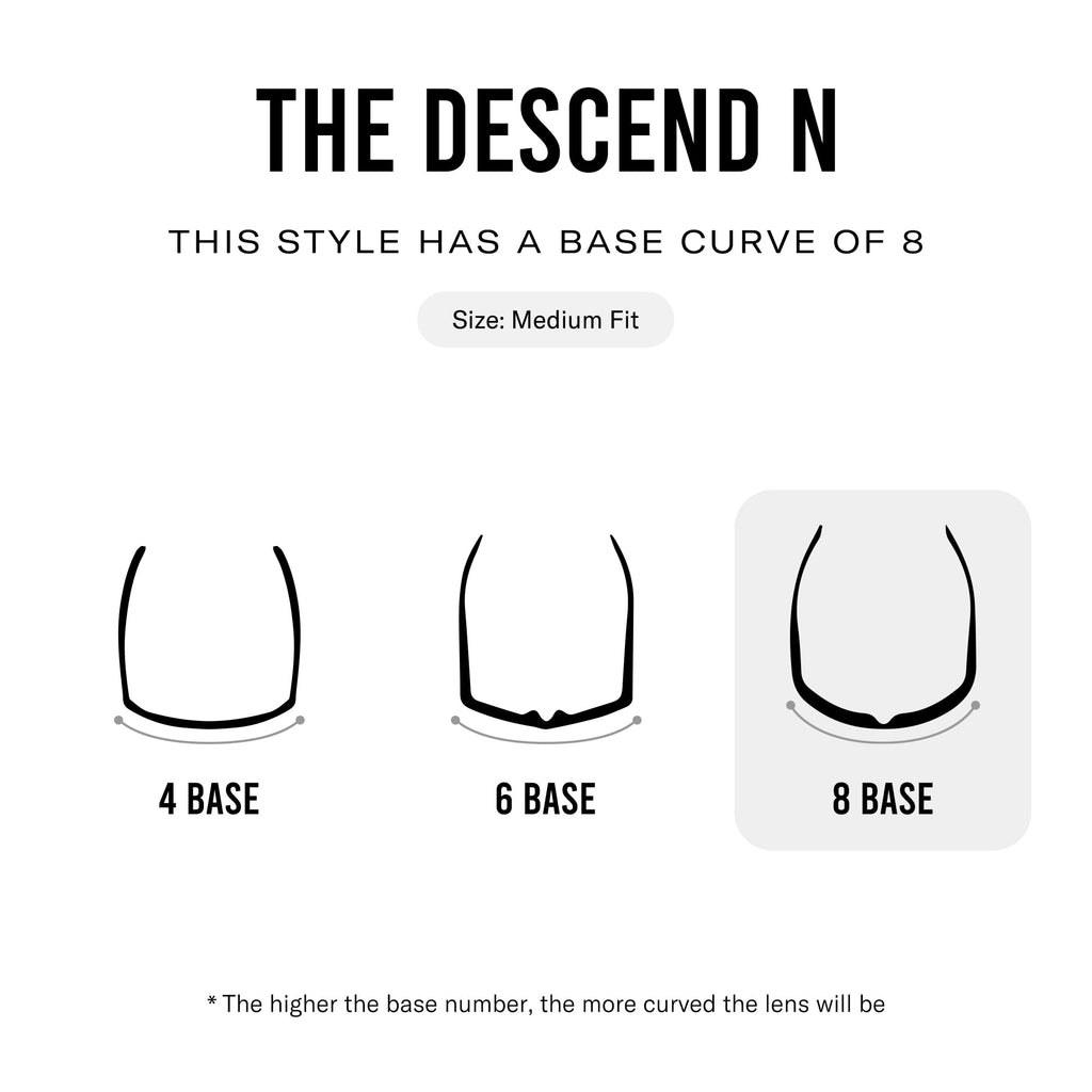 Revo Sunglasses Descend N: Polarized Lens with Rimless Rectangular Frame