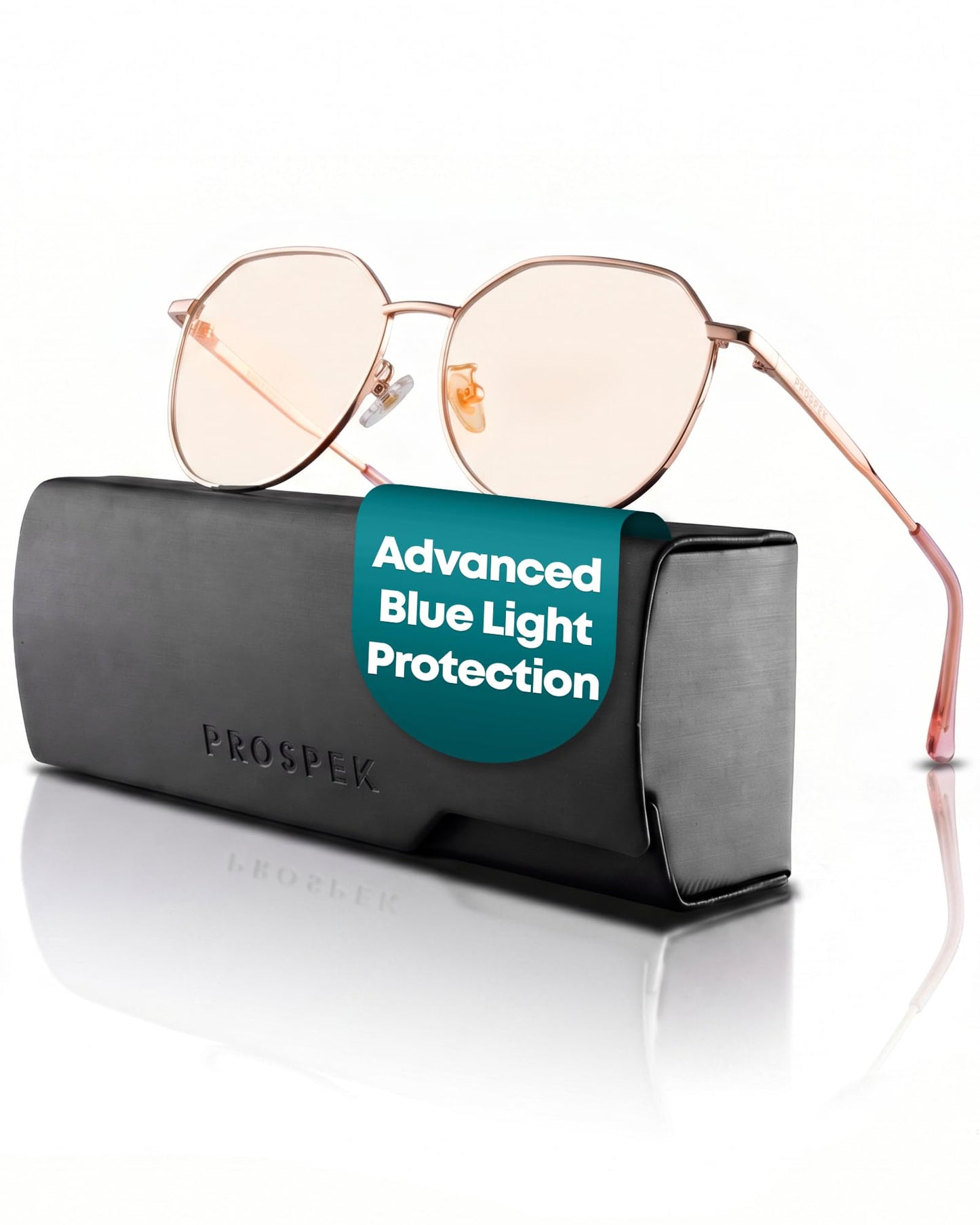 Prospek Blue Light Blocking Glasses – Clear Lens for Office&Work, Yellow/Amber Lens - Evening Use, Reduce Eye Strain, Unisex